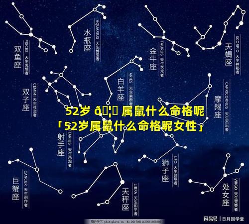 52岁 🦟 属鼠什么命格呢「52岁属鼠什么命格呢女性」